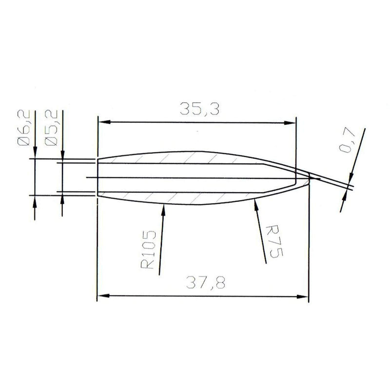 5.2mm Tremolo Arm (Whammy bar) Tip in cream