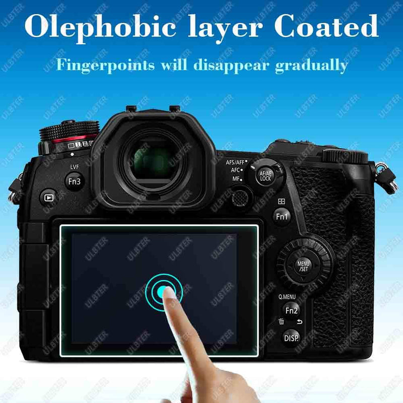 Screen Protector for Panasonic LUMIX G7 G8 4K Digital Camera & Hot Shoe Cover, ULBTER 0.3mm 9H Hardness Tempered Glass Flim, Anti-Scrach Anti-Fingerprint Anti-Bubble [3 Pack]