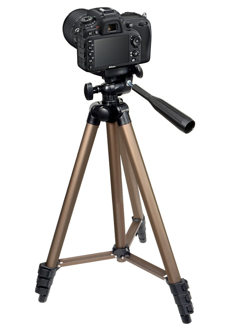 50 Inch Lightweight Aluminum Tripod with bag for Canon/ Nikon/Sony Camera and DLSR Camera, Mobile Projector, Action and Live Even Camera