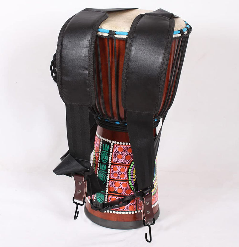 [AUSTRALIA] - Padded Djembe Shoulder Strap Adjustable African Hand Drum Sling Belt Comfort Shoulder Harness Percussion Accessories 