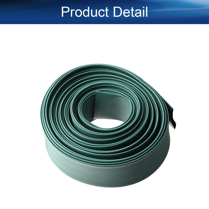 1PCS Heat Shrink Tubing, Green 16.4ft Bettomshin Ratio 2:1 Electrical Cable Sleeve Assortment fit 0.75～0.9Dia Insulated Tube Pipe Wire Wrap for Long Lasting Insulation Protection