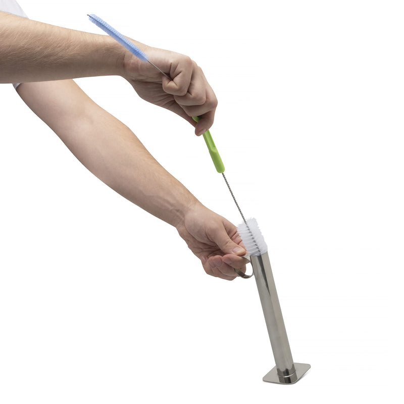 Wekler Falls Hydrometer Test Cup - Stainless Steel, Durable, Reusable - Complete with 2 Cleaning Brushes