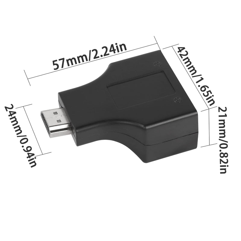QIANRENON HDMI to RJ45 Network Extender Adapter HDMI to Dual RJ45 Network Converter Repeater by Cat 5e/6 1080p up to 30m for PS3 HDTV STB HDCP 2 pcs