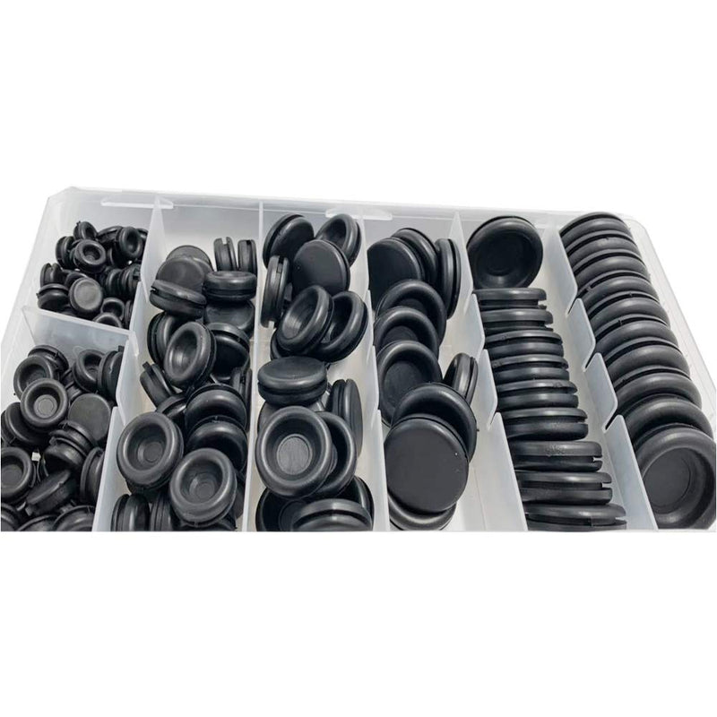 170Pcs Rubber Grommet Kits Firewall Hole Plug Set Electrical Wire Gasket Set for Wire Plug and Cable