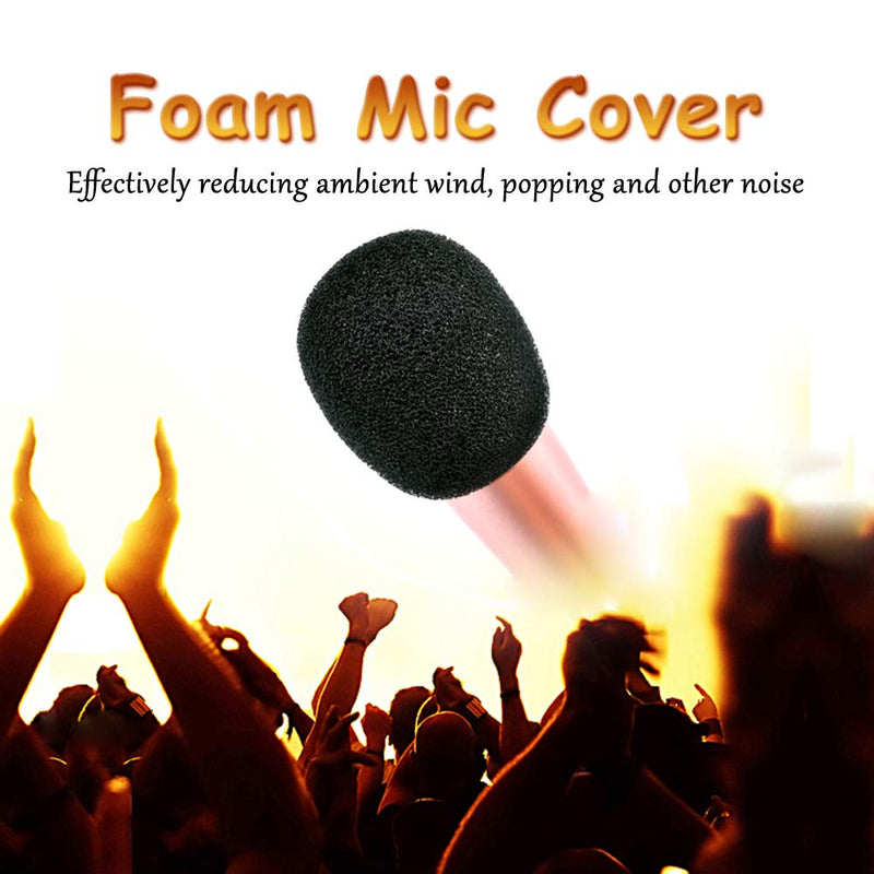[AUSTRALIA] - 20PCS Foam Mic Cover Lapel & Headset Microphone Windscreen Black 