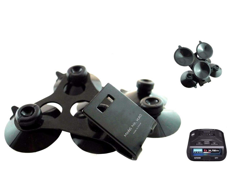 Noa Store R1 R3 Windshield Mount Bracket + 6 Black Suction Cups Compatible with Uniden Radar Detectors