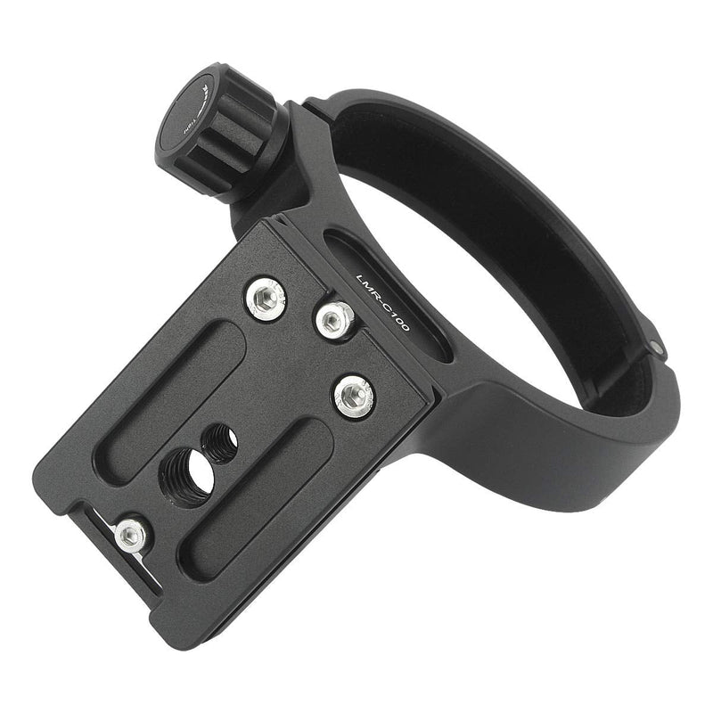 Haoge LMR-C100 Lens Collar Replacement Foot Tripod Mount Ring D for Canon EF 100mm f/2.8L Macro is USM Lens Built-in Arca Type Quick Release Plate