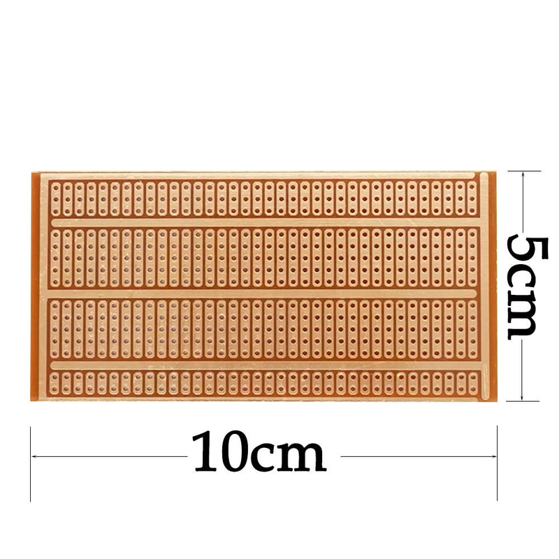 YUNGUI 12Pcs 50X100mm 2-3-5 Joint Universal PCB Boards Single Side Copper Prototype Paper Circuit Stripboards Breadboard