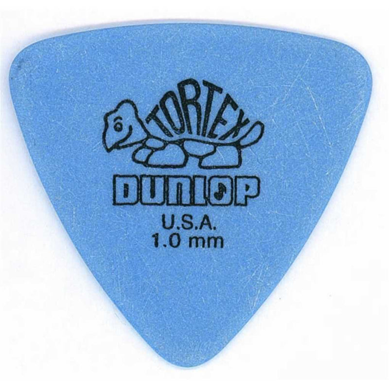 Dunlop 431P1.0 Tortex Triangle, Blue, 1.0mm, 6/Player's Pack