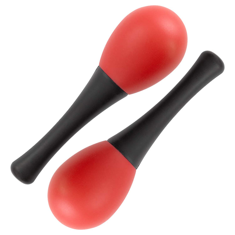 Mad About MAR01 Mini Maracas in Red, Egg Shaker Maracas, Pair of Percussion Shakers for Schools and Percussion Groups