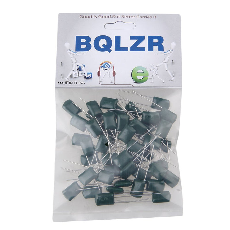 BQLZR Green Capacitors Electric Guitar Or Amplifier 0.047U / 2A473J Pack of 50