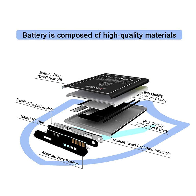 2500mAh BL-45F1F Battery for LG Phoenix 3 Battery Replacement for LG LV3 Aristo MS210 ,Phoenix 4 X210 LM-X210APM, Fortune 2 M153, K8 2017, Rebel 2 3 2410mAh