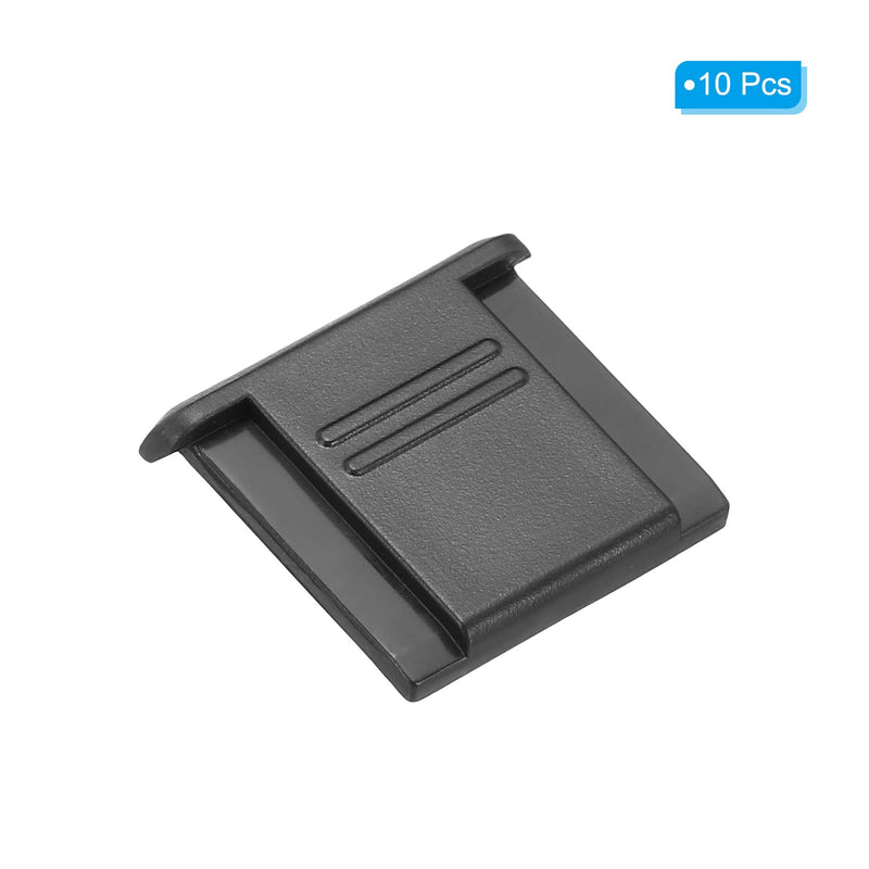 [AUSTRALIA] - PATIKIL 12mm Universal Camera Hot Shoe Cover Cap, 10 Pack Hot Shoe Cap Hot Shoe Protector Plastic Suitable for DSLR/SLR Camera, Black 