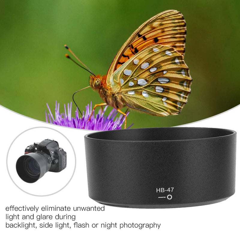 Mugast HB-47 Lens Hood, ABS Camera Mount Lens Hood for Nikon AF-S 50mm f/1.4G Lens