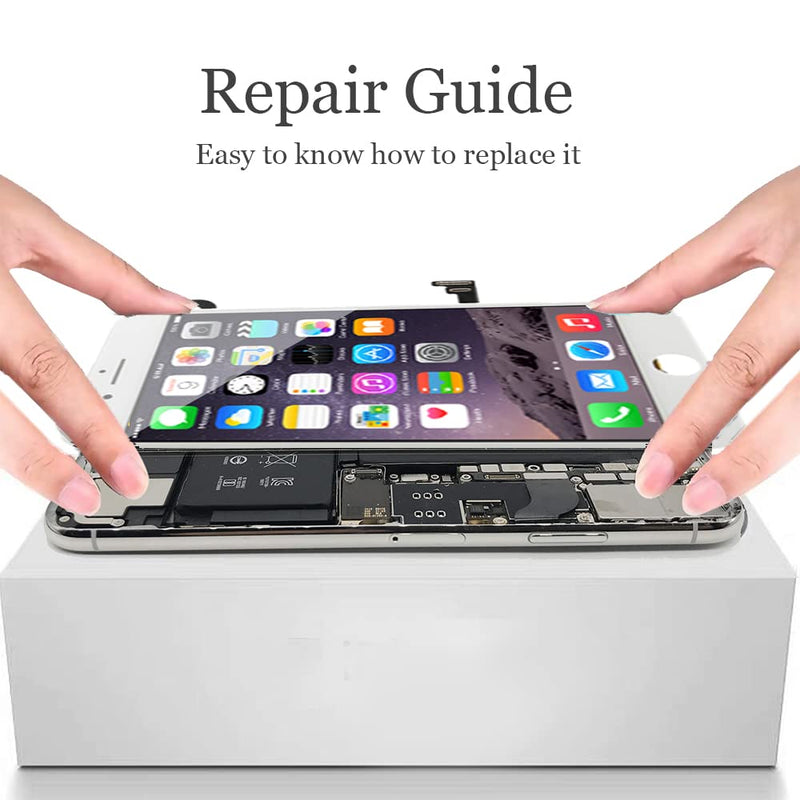for iPhone 8 SE 2020 LCD Display Replacement Touch Digitizer 4.7 inches Screen Full Set Assembly Front Camera Earpiece Speaker Protector Glass Tools Kit(A1863 A1905 A1906 A2275 A2298 A2296) (Black) Black