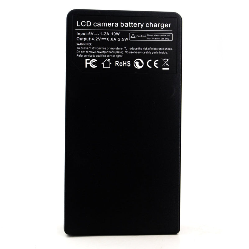 DB-L80 LCD USB Charger for Sanyo Xacti DMX-CG10, DMX-CG11, DMX-CS1, DMX-GH1, VPC-CG10, VPC-CG100, VPC-CG20, VPC-CG21, VPC-CG88, VPC-CS1, VPC-GH1, VPC-GH2, VPC-GH3, VPC-GH4, VPC-PD1 Camera and More
