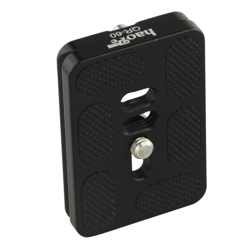 Haoge 60mm QR Quick Release Plate with D-Ring Screw Fits Arca-Swiss Standard for Tripod Ball Head Clamp Camera Lens