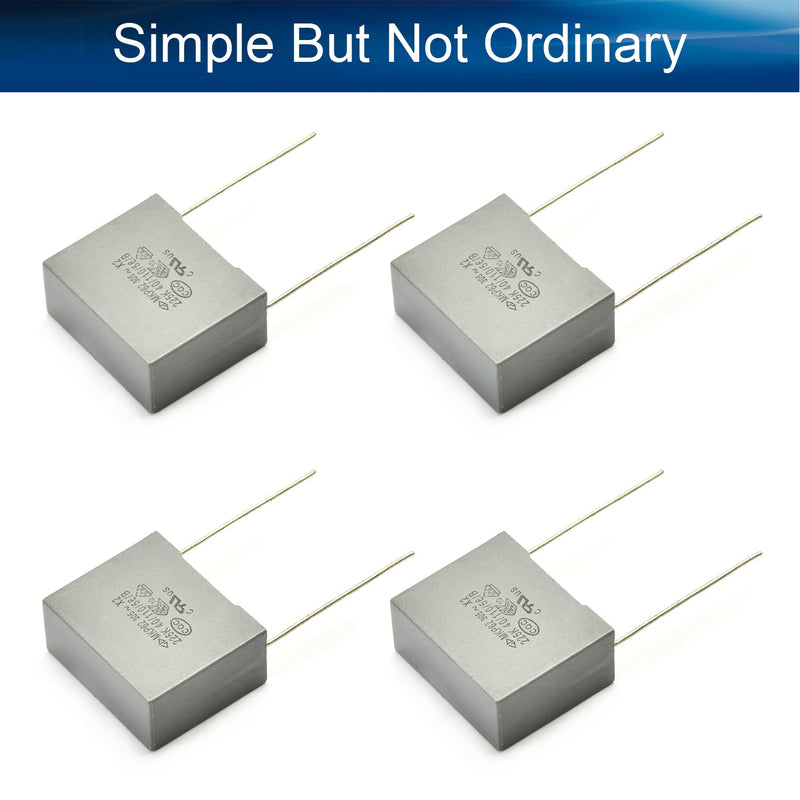 [AUSTRALIA] - Safety Capacitors Polypropylene Film 2.2UF 250V Gray 20Pcs for Security Equipment,Aicosineg 