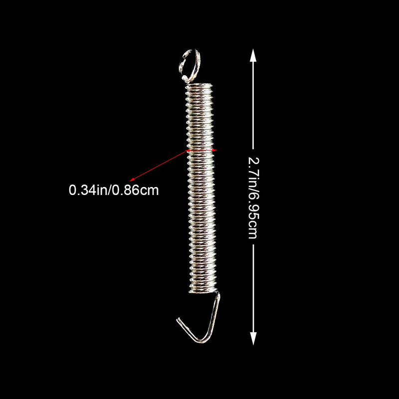 S-Mechanic Pack of 15 Tremolo Springs Noiseless Electric Guitar Tremolo Bridge Springs for Stratocaster (Silver)