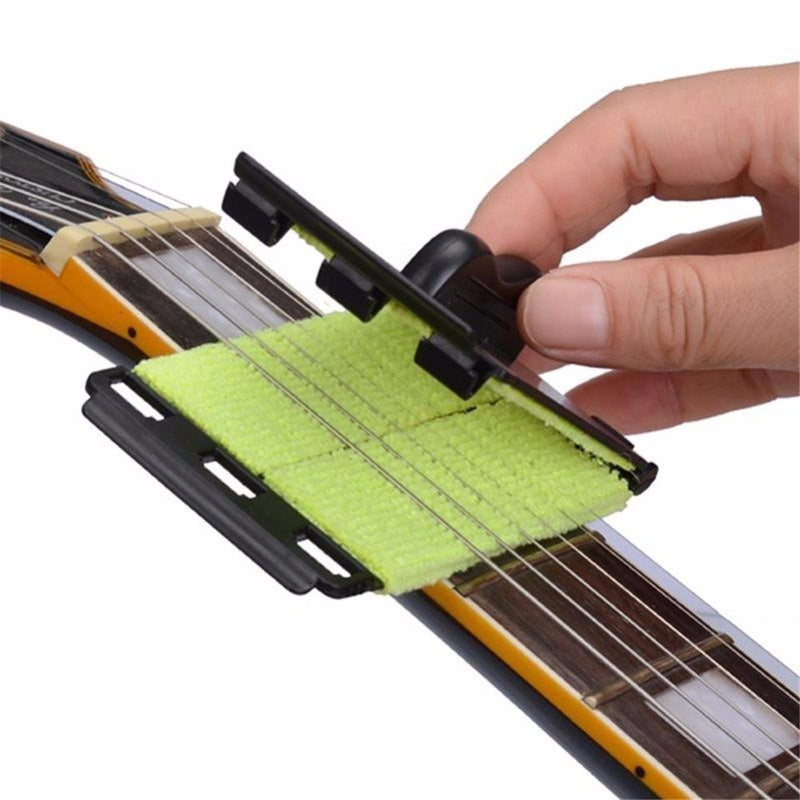 TraderPlus 2Pcs Guitar String Cleaner Clean Fretboard Cloth Tool for Violin/Bass/Ukulele/Electric Guitars and Other Musical Instrument