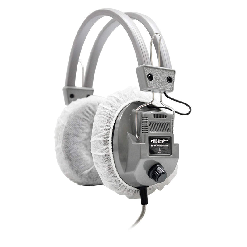 [AUSTRALIA] - HamiltonBuhl - HECHYGENX45 HygenX Sanitary Ear Cushion Covers for Over-Ear Headphones & Headsets - 50 Pair 6" x 4.5" x 4.5" White 