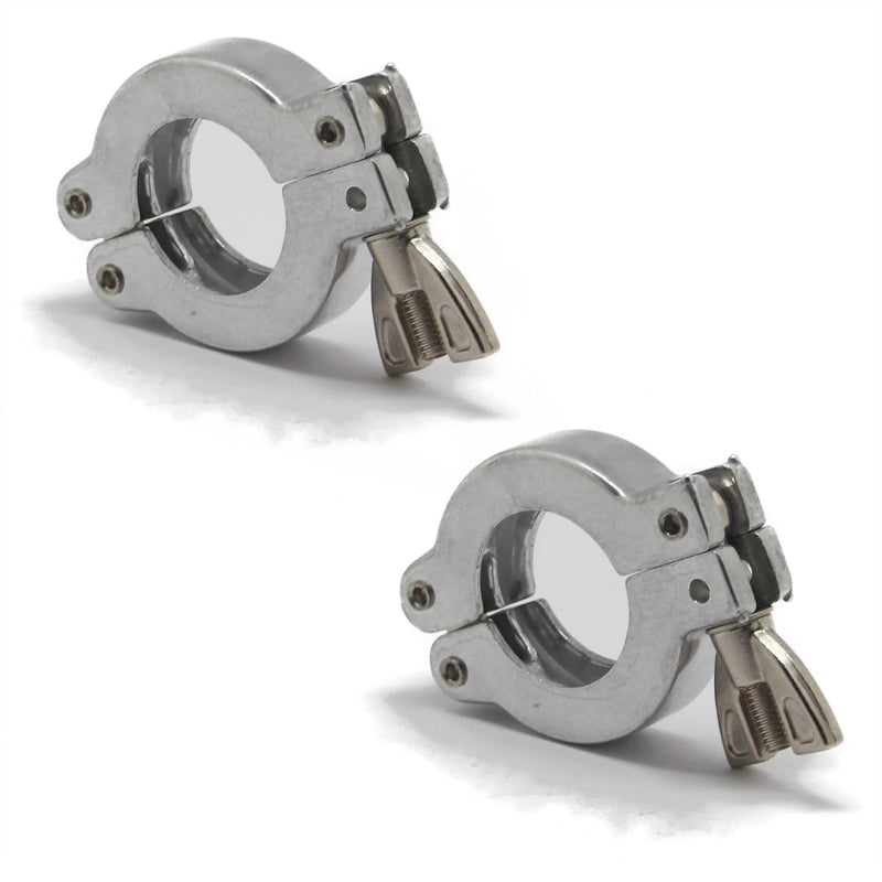 QMINOX KF25 Aluminium Clamp KF Flange fittings NW25 Clamp 2 Pack