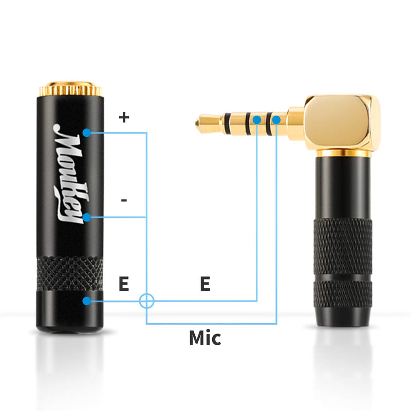 [AUSTRALIA] - Moukey MMc-1 3.5mm TRS (Female) Microphone Adapter Cable to TRRS (Male) for iPhone and Android Smartphones 