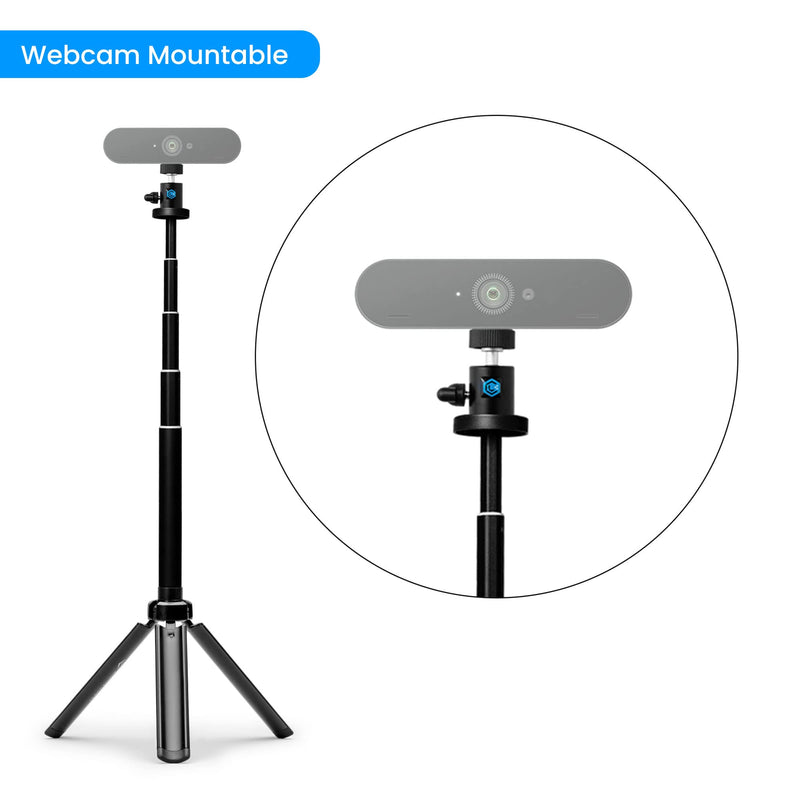 Lume Cube 30" Adjustable Webcam Stand | Webcam Stand | Desktop Tripod | Foldable and Collapsible Stand for Lights & Webcams | Logitech C925e, C922x, C930e, C922, C930, C920, C615