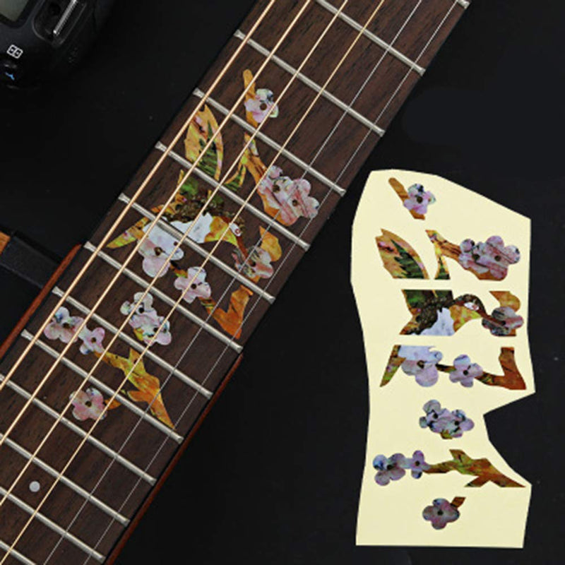Guitar Fretboard Stickers Markers Inlay Sticker Decals for Guitar& Bass-Elegant Hummingbird
