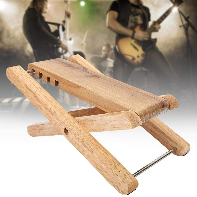 Folding Wood Footstool, Adjustable Guitar Foot Rest Stand Foot Rest for Guitar Lovers