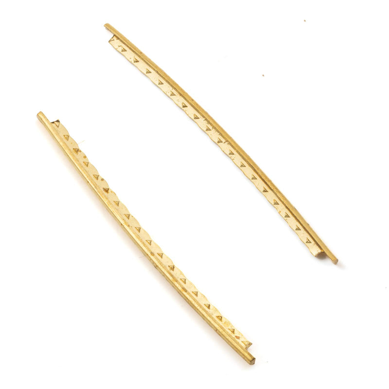 Randon 20Pcs Brass Guitar Fret 2.0mm Fret Wire Set for Folk Acoustic Classical Wooden Guitar Fingerboard Fret Replacement Accessory