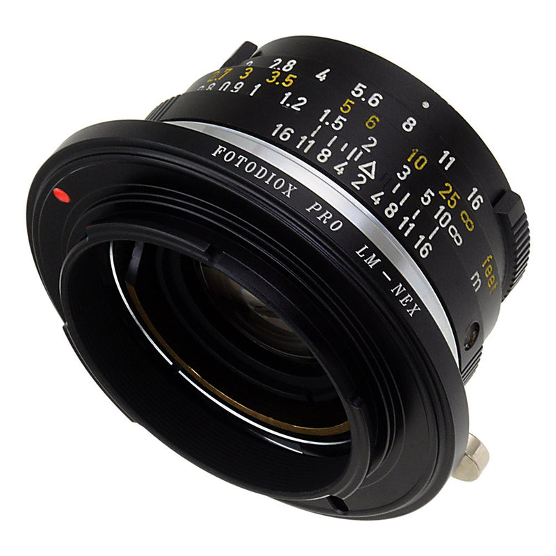 Fotodiox Pro Lens Mount Adapter, Leica M Lens to Sony Alpha NEX Camera, fits Sony NEX-3, NEX-5, NEX-5N, NEX-7, NEX-7N, NEX-C3, NEX-F3, Sony Camcorder NEX-VG10, VG20, FS-100, FS-700, fits Leica M lens, CL lens, Ernst Leitz Canada's ELCAN lens, Konica He...