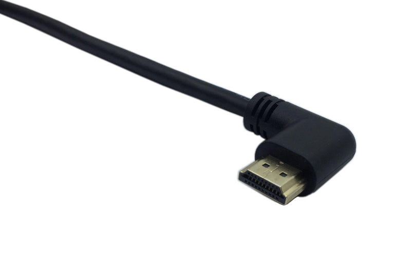 [AUSTRALIA] - Cerrxian 0.6m High Speed HDMI 2.0 HDMI Right Angle Male to HDMI Female Short Cable Ultra HD 4k x 2k HDMI Cable Supports Ethernet, 3D, 4K and Audio for TVs, Laptops(Black) (rm-sf) 0.6m right male-straight female 