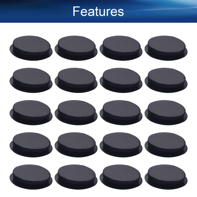 Yinpecly Rubber Grommet 16mm(ID) Oil Resistant Armature Rubber Grommets for Wiring Cable,Black 30PCS