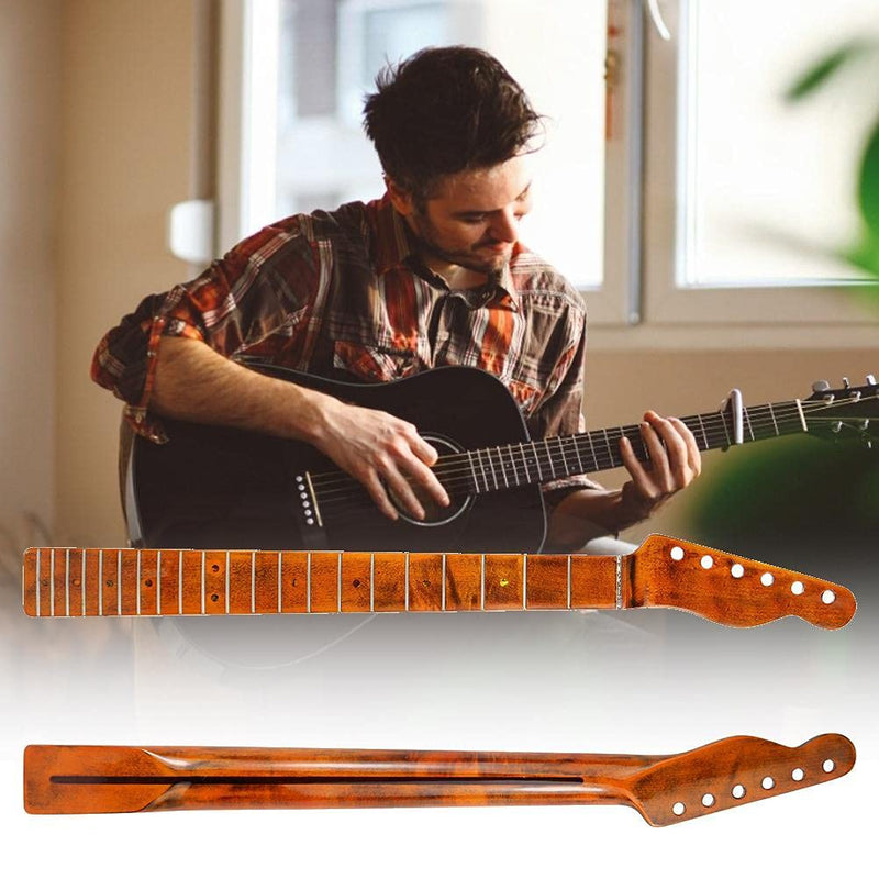 Electric Guitar Neck for Fender Stratocaster Dorsal midline Guitar Replacement 22 Fret Guitar Neck Maple Wood Fingerboard Fretboard Electric Guitar Replacement