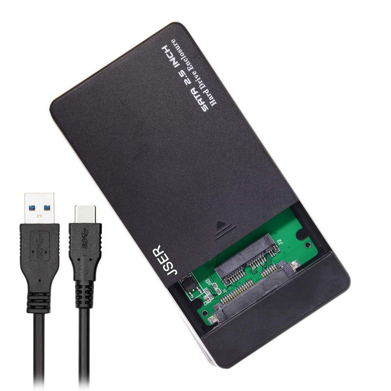 Xiwai USB 3.1 Type-C USB-C to 1.8 inch Micro SATA 16pin 7+9 SSD to External Hard Disk Enclosure