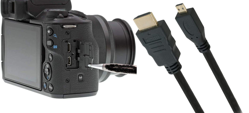 BRENDAZ Micro-HDMI to HDMI Cable Compatible with Olympus OM-D E-M1 Mark III, OM-D E-M10 Mark IV, OM-D E-M10 Mark III Mirrorless Digital Camera (6-feet) 6-feet
