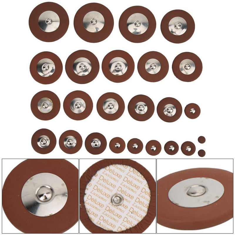 Bnineteenteam Saxophone Lambskin Leather Pads, The Saxohone Pads Replacement with 25pcs Multi Size for Tenor Saxophone