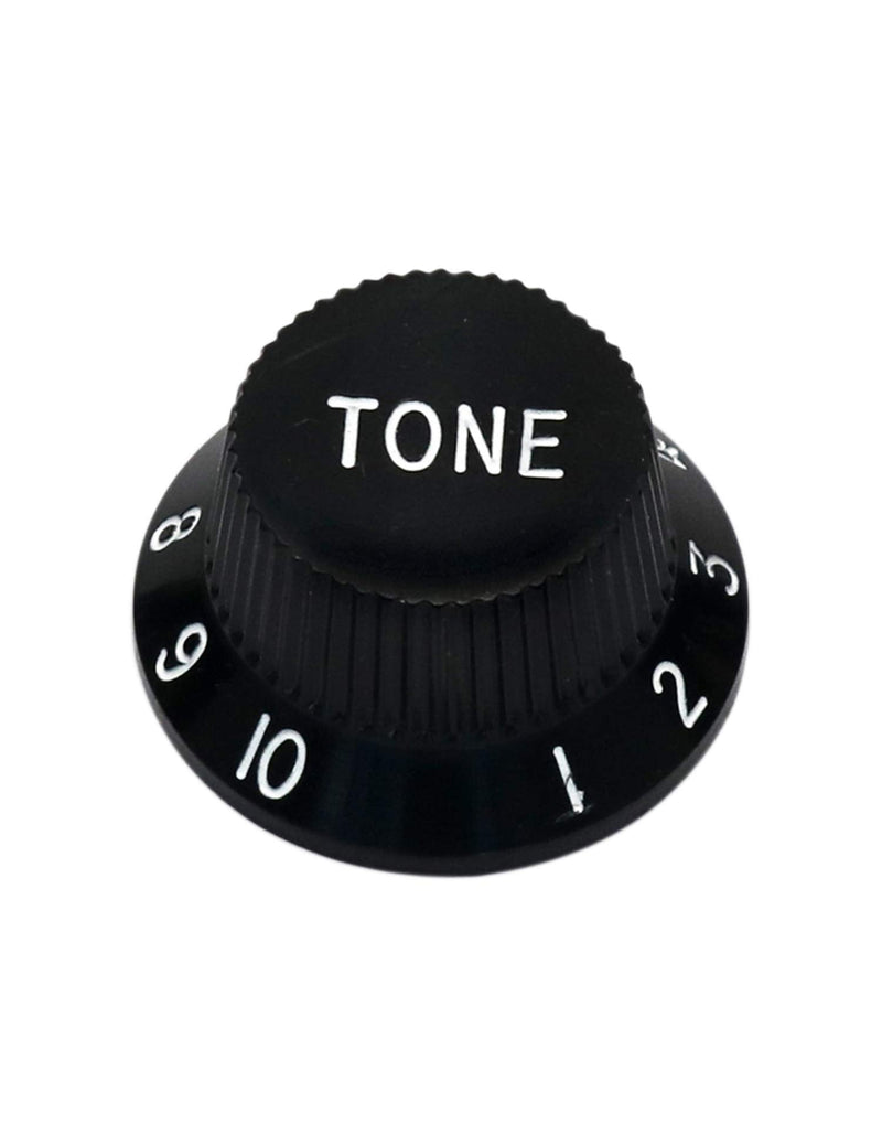 [AUSTRALIA] - Metallor Speed Control Knobs 1 Volume 2 Tone Fits Metric Pots Knobs Compatible with Fender Strat Stratocaster Style Electric Guitar Parts. (Black) Black 