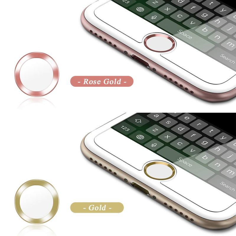 OWIKAR 4 Packs Home Button Sticker-Touch ID Button (Support Fingerprint Identification System Touch ID) for iPhone 8/7 8 Plus 7 Plus 6S Plus 6S 6 Plus 6 5S SE iPad Mini 3, iPad Air 2, iPad Mini