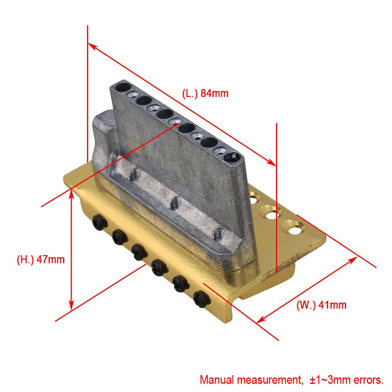 BQLZR Gold Tremolo Bridge Set For Electric Guitar