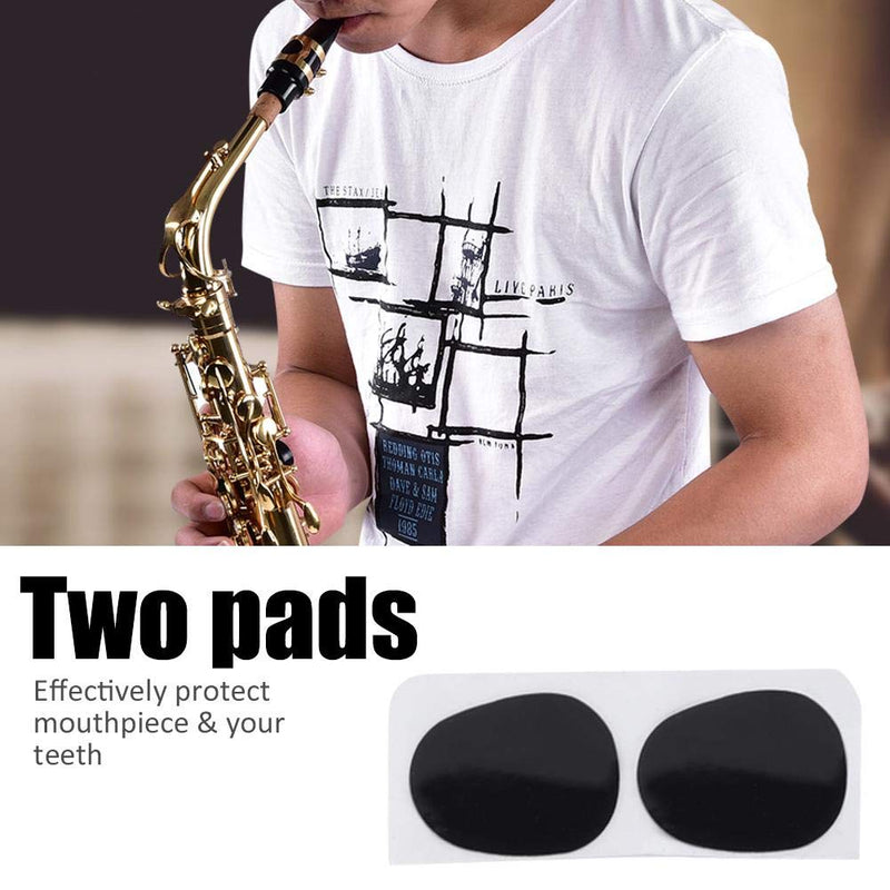 Alomejor Alto Sax Mouthpiece Set 5 in 1 Saxophone Mouthpiece Kit with Cap Metal Buckle Reed Pads Musical Instruments