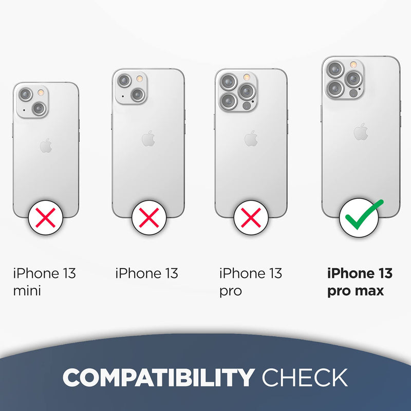 [AUSTRALIA] - Encased Belt Case Designed for iPhone 13 PRO MAX Clear Case with Holster Clip (Transparent Cover with Phone Holder) 2021 Release Clear Back 