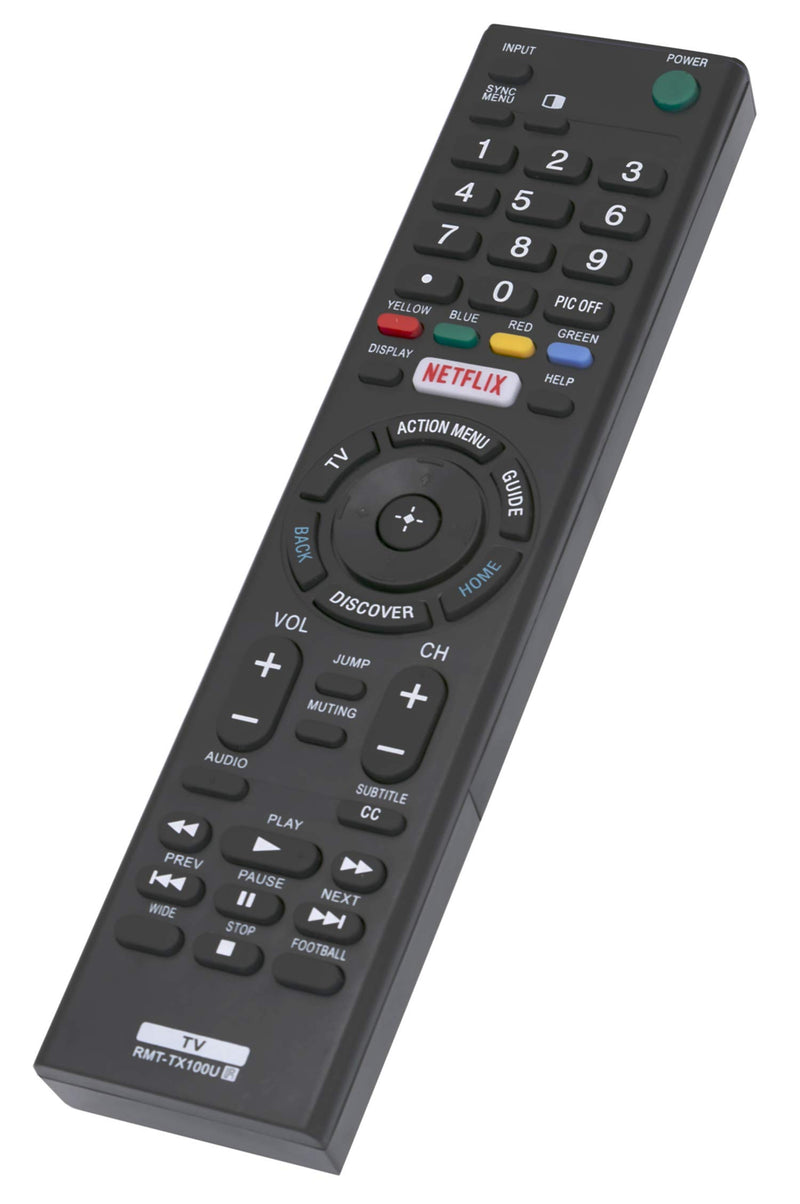 RMT-TX100U Replace Remote fit for Sony TV All Sony LCD LED HDTV Smart Bravia TV w Netflix Buttons