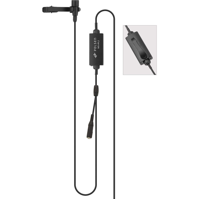 [AUSTRALIA] - Polsen MO-IPL2 Lavalier Microphone with Lightning Connector & Headphone Jack for iOS Devices 