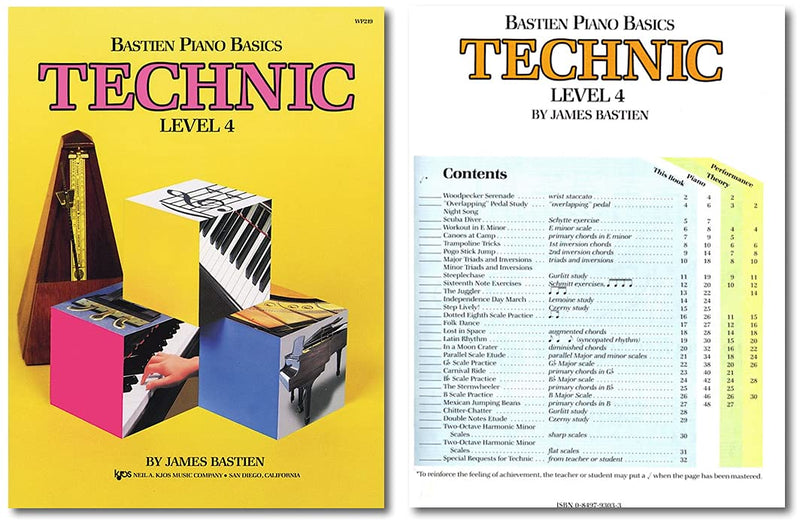 Bastien Piano Basics Level 4 Learning Set By Bastien - Lesson, Theory, Performance, Technique & Artistry Books & Juliet Music Piano Keys 88/61/54/49 Full Set Removable Sticker