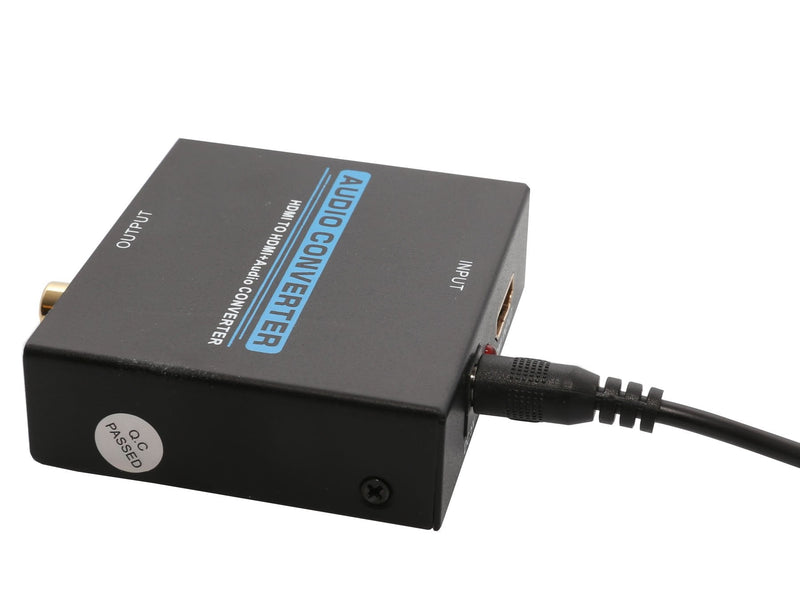IO Crest Digital HDMI Audio Extractor Converter SPDIF + 3.5MM Output Supports HDCP 2.2, Dolby Digital/DTS Passthrough