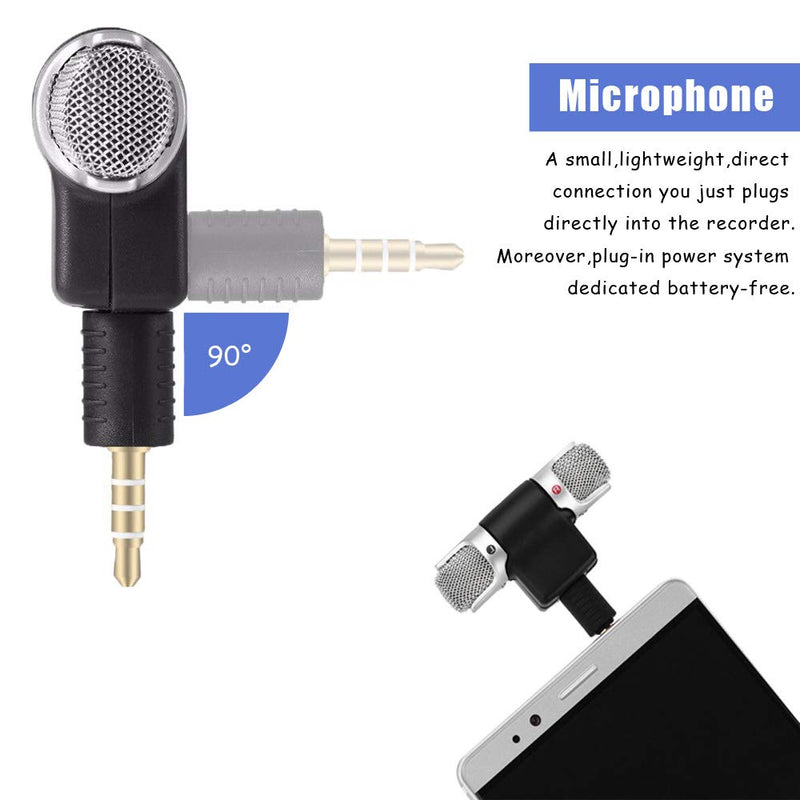 [AUSTRALIA] - Comidox 1PCS Mini 3.5mm Jack Microphone Stereo Condenser Microphone For Mobile Phone Voice Recording Internet Chatting 
