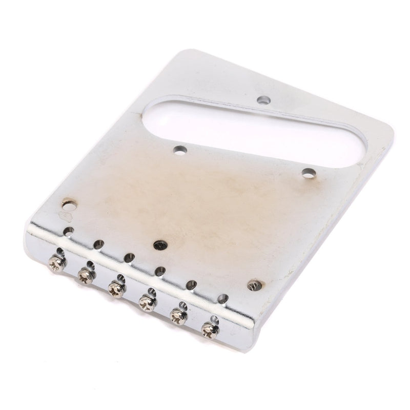 Musiclily Vintage 6-string Telecaster Bridge with 6 Saddles for Tele Style Guitar, Chrome