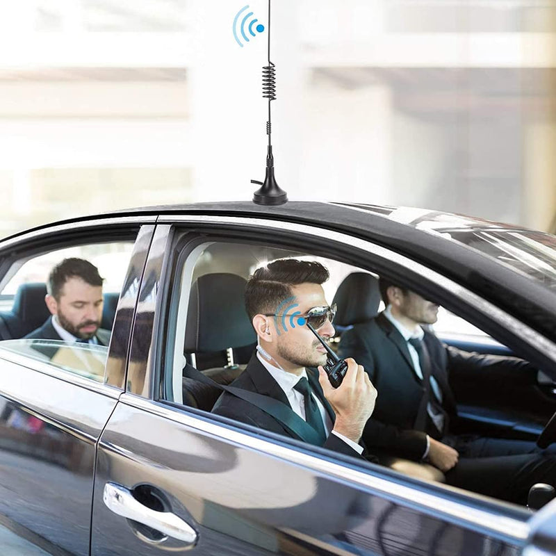 Plyisty Mobile Car Magnetic Antenna, Antenna for BaoFeng UV‑5R, ABS Used to Boost The Signal